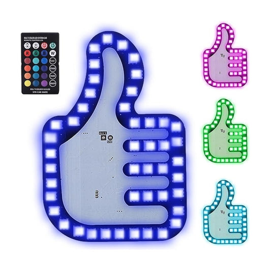 Mano Led Señal Parabrisa Auto Usb Luz Rgb Gestos Cn Control