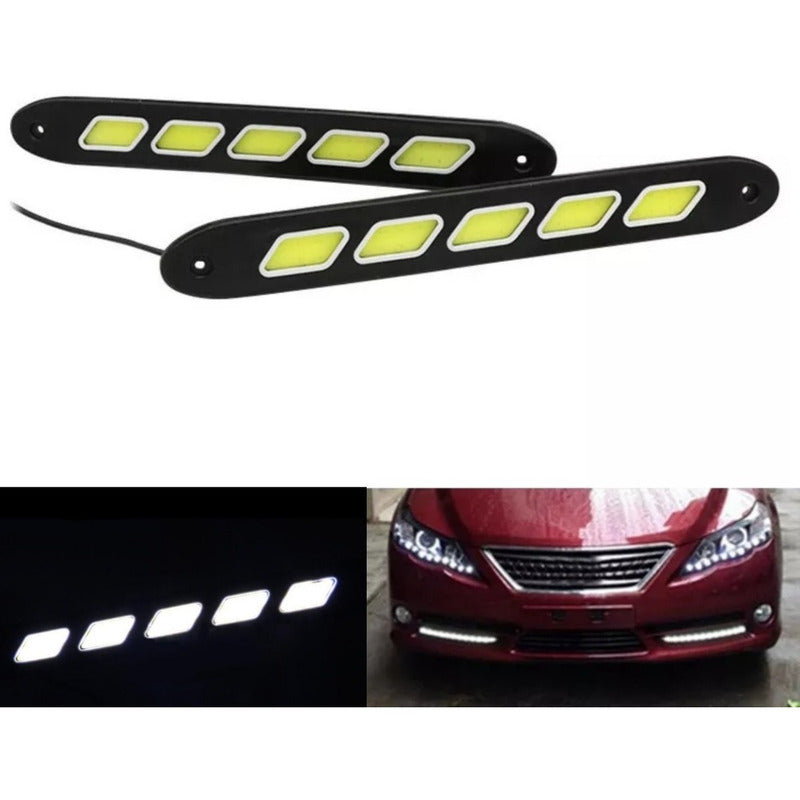 X2 Tira Led Cob Alto Brillo Neblineros Adhesivo Diseño 11856