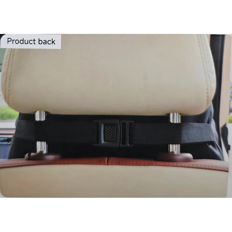 Cojin Apoya Cabeza Almohada Cojin Lumbar Eco Cuero Para Auto Negro