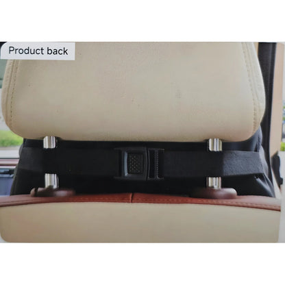 Cojin Apoya Cabeza Almohada Cojin Lumbar Eco Cuero Para Auto Negro