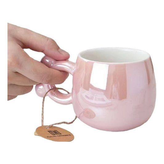 Taza Efecto Espejo Con Mango Orejitas De Oso Mug Tazón/ryc