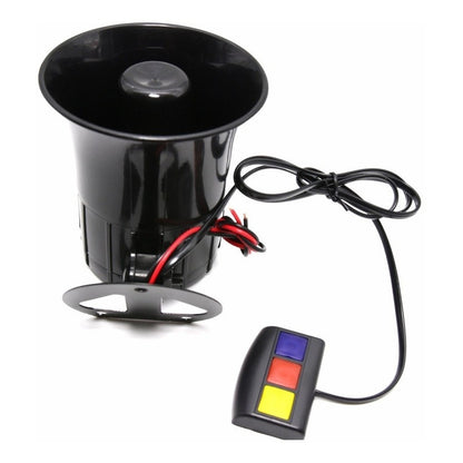 Bocina Policial Sirena 3 Tonos Auto Moto 12v Universal /ryc