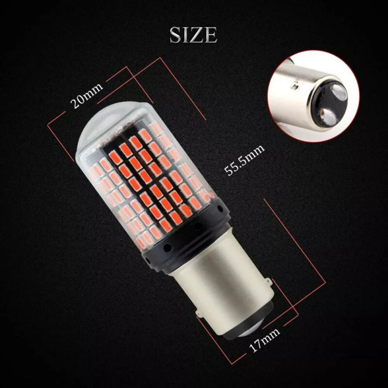 X2 Ampolleta 144 Led Luz Freno Canbus 2 Contactos 1157 /ryc