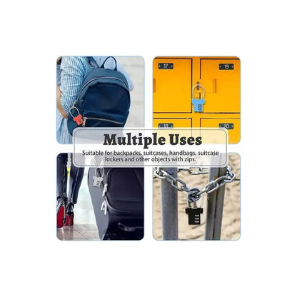 Mini Candado De Seguridad Con Contraseña Multiuso Diseño Color Negro