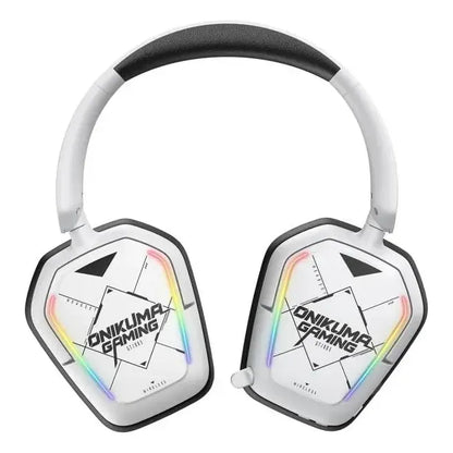Audífonos Gamer Onikuma Gt883-b Inalámbricos Con Bluetooth Y Micrófono Flexible, Blanco