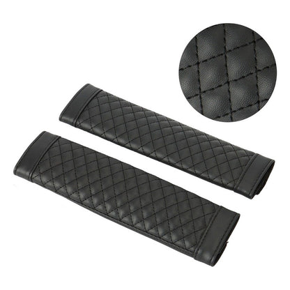 X2 Almohadilla Eco Cuero Cubre Cinturón De Seguridad Auto