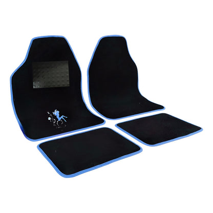 Set Cubre Piso Mujer Alfombra 4pcs Auto Universal Diseño Ryc