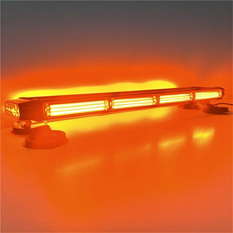 Baliza Led Techo Destellante Ámbar Estrobo Auto 12v Imán 65c