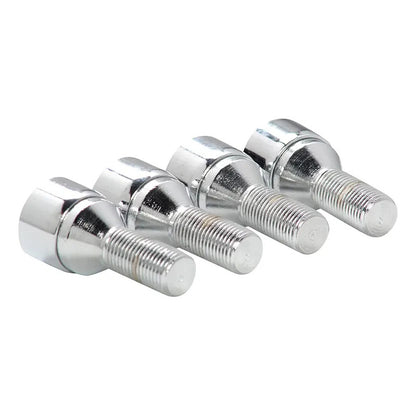 X4 Pernos De Seguridad De Llanta + 2 Llaves M12x1.5/1.25 R&c