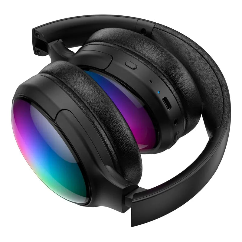 Audifono Bluetooth Onikuma B3 Micrófono Anc Luces Arcoíris Negro B3
