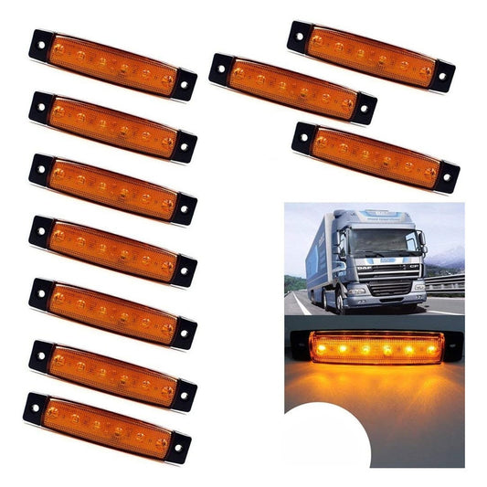 X10 Luz Led De Trocha Lateral Posición Bivoltaje 12-24v 6led