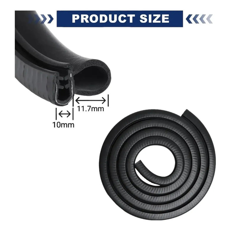 Moldura Contorno Puertas Aislamiento Sonido Absorción 1mts Tipo B 1mts