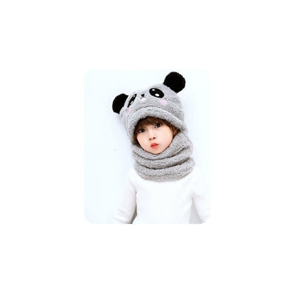 Gorro Con Cuello Para Bebé Niño/a Diseño Invierno Calientito