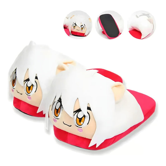 Pantuflas Abiertas De Anime Acolchadas Para Invierno T36-41