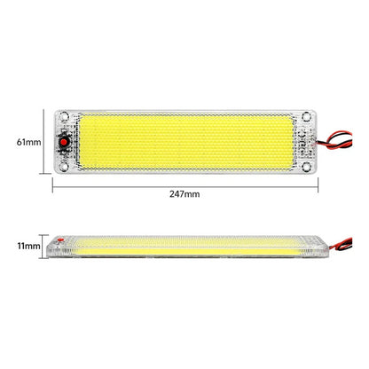Luz De Techo Interior Led Cob Auto Universal 12-24v 142977
