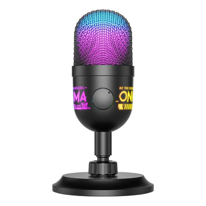 Microfono Onikuma M930 Conexión Ubs Reducción De Ruido Y Luz Negro M930
