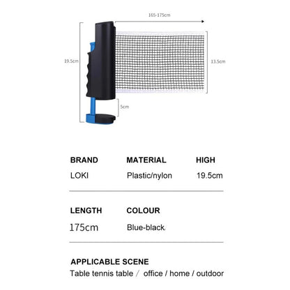 Malla De Tenis De Mesa Retractil Goat Red Ping Pong Portatil Color Negro Azul