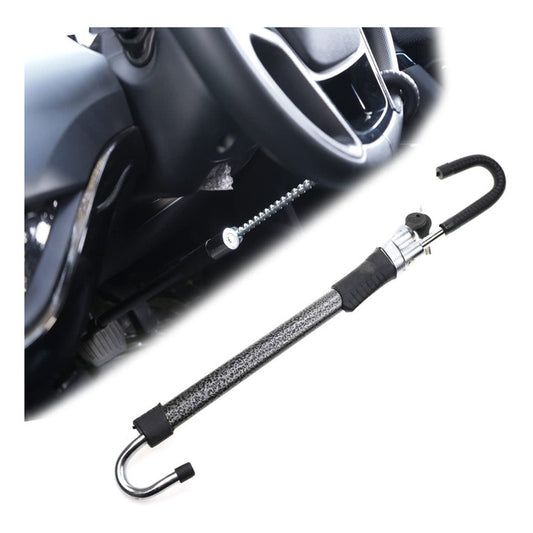 Traba Volante Y Pedal Antirrobo + Llave Cq-legend 6084 Metal