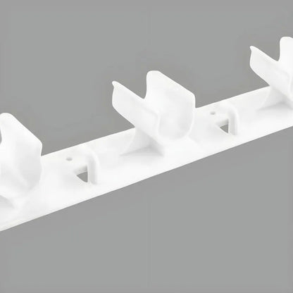 Organizador 3 Escoba Colgador Adhesivo D Escobillon Trapero Blanco 30420