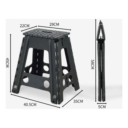 Taburete Plegable Banquito Pórtatil Piso Escala 45cm /r&c
