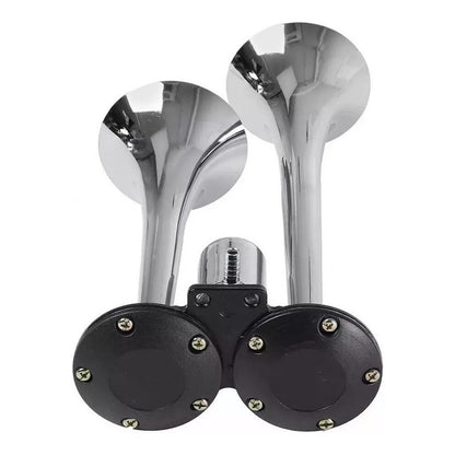 Bocina De Aire Electrica Doble Trompeta 12v-24v Auto Camión