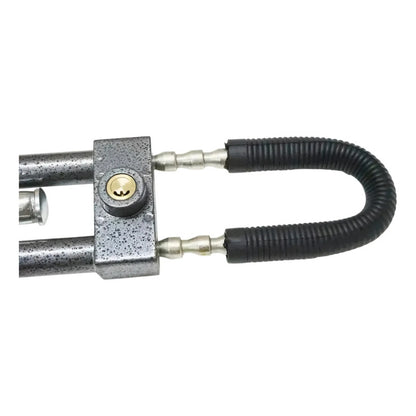 Traba Volante Y Pedal Antirrobo + Llave Seguridad Auto /r&c Oscuro 13283