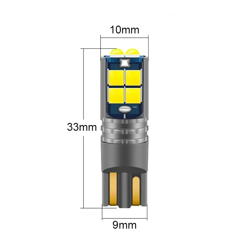 X2 Ampolleta T10 Cola Pescado 10 Led W5w 12/24v Auto 25182