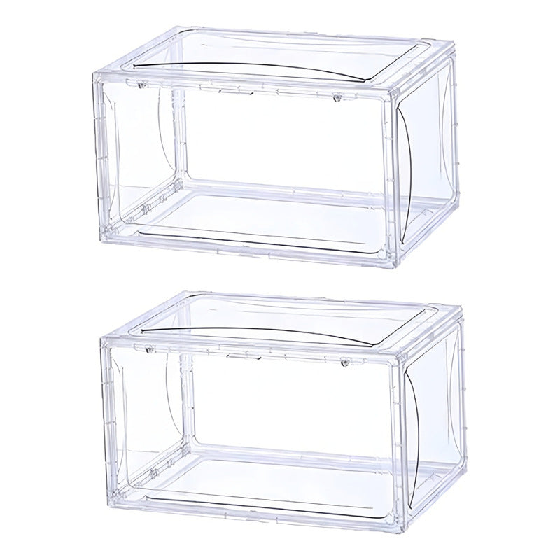 X2 Caja Organizadora De Acrílico Transparente Cn Puerta Iman