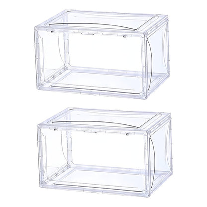 X2 Caja Organizadora De Acrílico Transparente Cn Puerta Iman