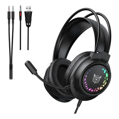 Audifono Gamer Onikuma X92 Conector 3,5mm Con Luz Sonido 3d Negro X92
