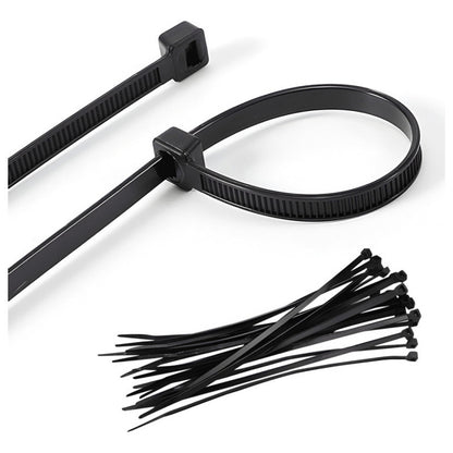 Set 100 Amarras Plásticas 4.8x200mm Precinto Nylon Multiuso