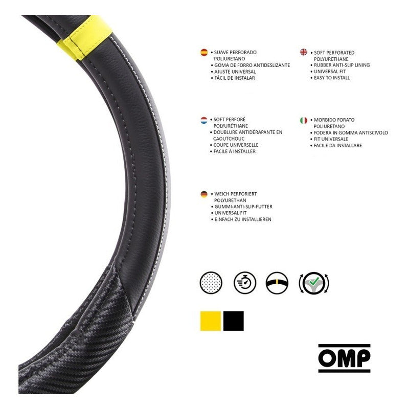 Cubre Volante Auto Omp Funda Cubre Manubrio Auto Original