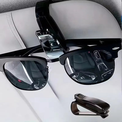 Soporte Para Lentes Pinza Porta Gafas Para Auto Al Tapasol Pinzas Para Lentes Negro