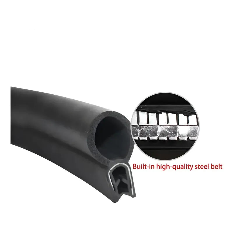 Moldura Contorno Puertas Aislamiento Sonido Absorción 1mts Negro Presión 1metro