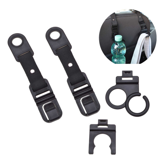 X2 Gancho Organizador Para Cabecera Auto Multiusos 4pcs /ryc