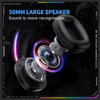Audifono Gamer Onikuma X33 Conexión Usb Y Tipo C Luz Rgb X33 Negro