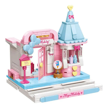 Set Bloque De Construcción Keepplay Sanrio 366 Pieza Kawaii 366 My Melody Ice Cream House