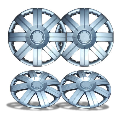 Set Tapa Rueda Aro 14 Cromada Designer X4 Tapas /r&c