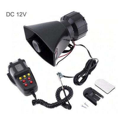 Bocina Policial Sirena Carabinero 7 Tonos Megafono 100w 12v