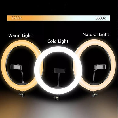 Aro De Luz Led De 26cm + Trípode De 2.1 Mts Oferta Tiktok