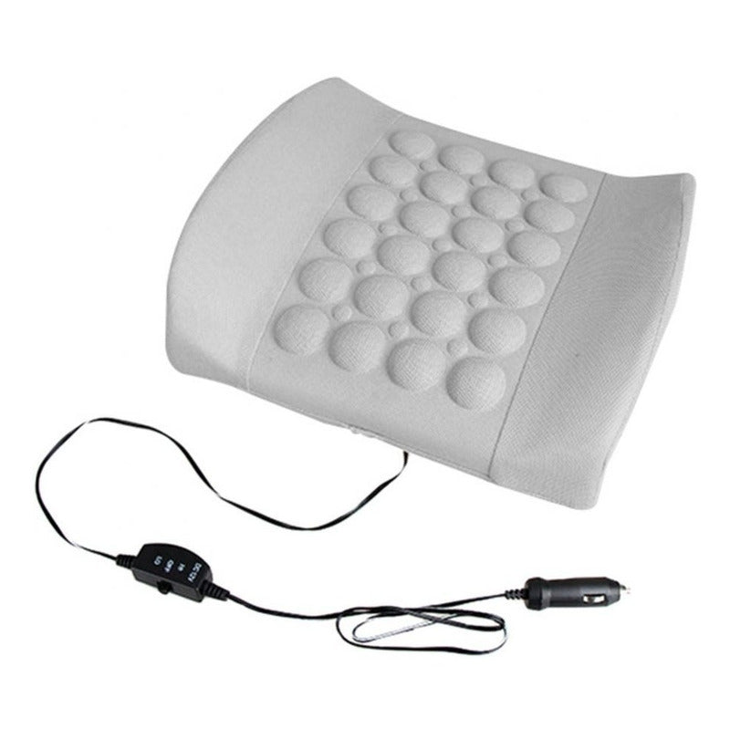 Cojín Lumbar Masajeador Respaldo Ergonómico Almohada Espalda