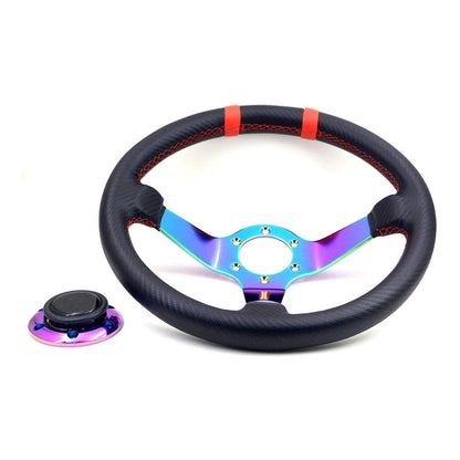 Volante Tuning Deportivo Racing Sp Auto Universal Tornasol