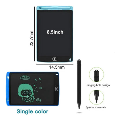 Tableta Dibujo Digital Lcd 8.5 Pizarra Mágica Electrónica Color Azul