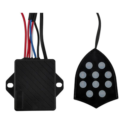 X2 Kit Bocina Caracol Control 10 Tonos 12v Auto Sonido Fuert
