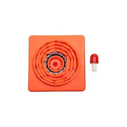 X2 Cono De Emergencia Retractil Reflectante Con Luz Led 50cm