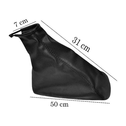 Funda Freno De Mano Ecocuero Negra 50cm Fuelle Cubre Freno