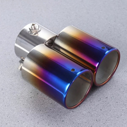 Cola De Escape Auto Doble Ionizado Tuning Universal/r&c