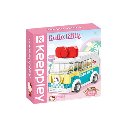 Set Bloques De Construcción Keeppley Hello Kitty Y Amigos 158 Hello Kitty Mini Bus 7510