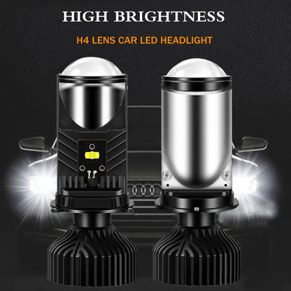 Kit 2 Ampolletas Turbo Led Y9 Mini Proyector Con Lupa H4