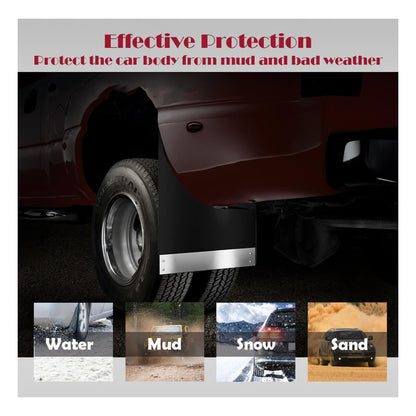 X4 Guardarbarro Guardafango Auto Universal Cn Refuerzo Acero